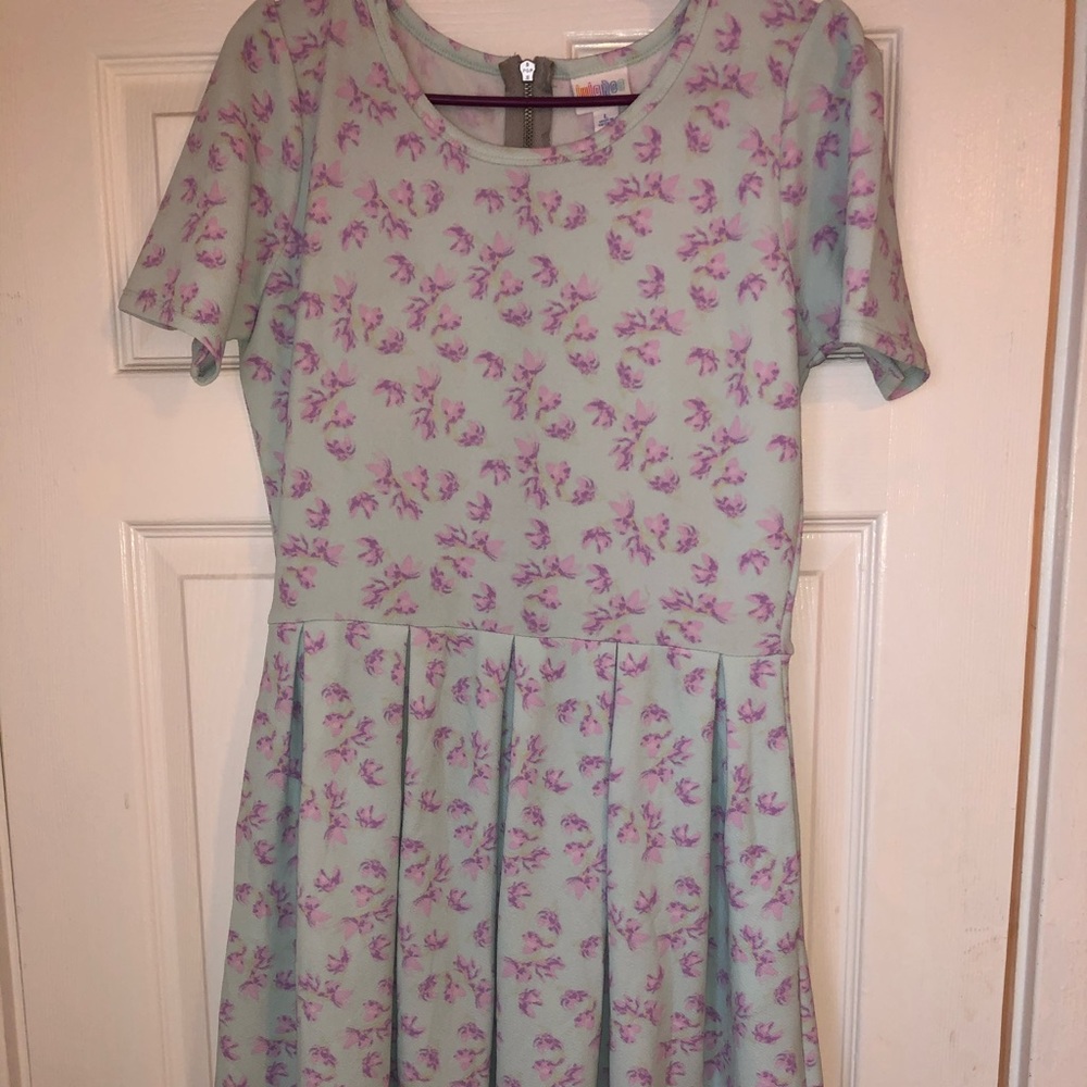 LuLaRoe Amelia Style Mint Floral Dress